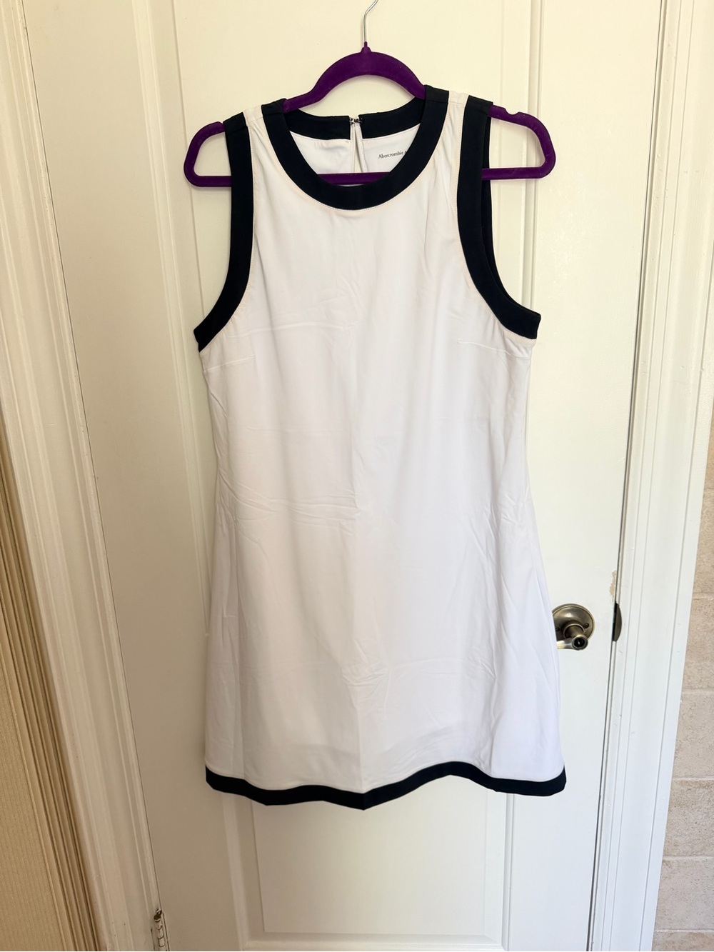 Abercrombie & Fitch White and Black Athletic Tank dress